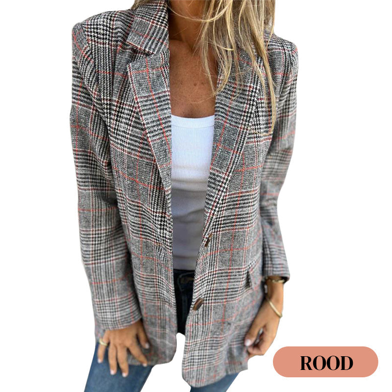 Blazer Elegante a Quadri