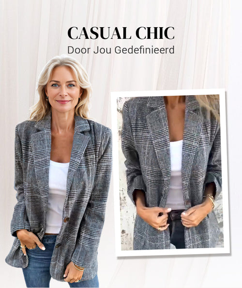 Blazer Elegante a Quadri