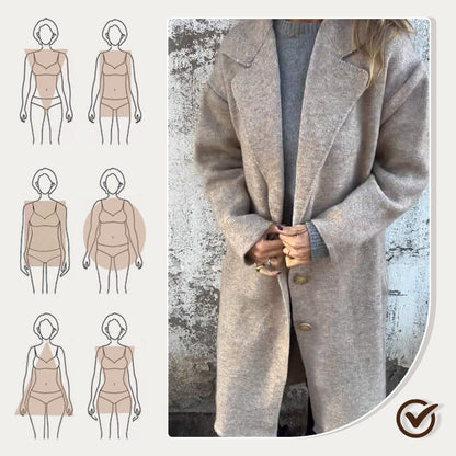 Cappotto Elegante in Lana Tweed