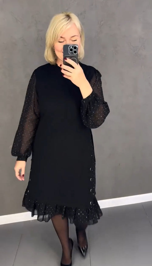 Vestito Nero Brillante