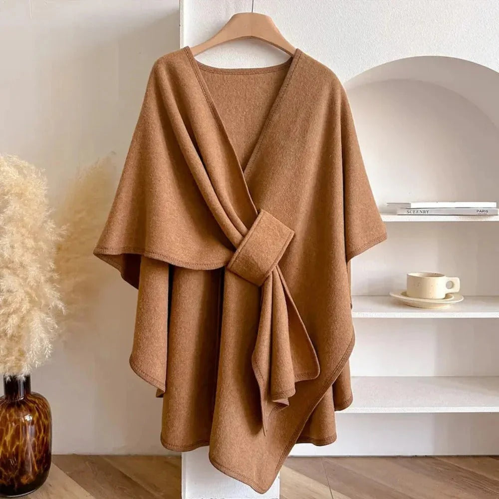 Poncho Cashmere Lana Morbida Elegante